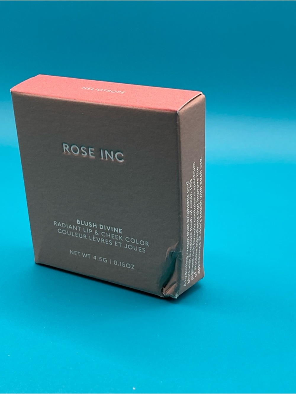 Rose Inc Blush Divine Radiant Lip & Cheek Color - Pink and Brown Box